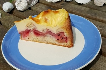 Rhabarberschnitten mit Vanille - Schmand - Guss 5