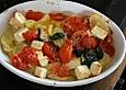 Taubnessel - Brennnessel - Auflauf mit Tomaten und Schafsk&auml;se