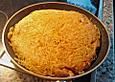 Nudelomelette mit Garnelen
