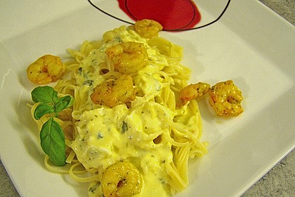 Spaghetti mit Zitronen - Sahne - Soße 12