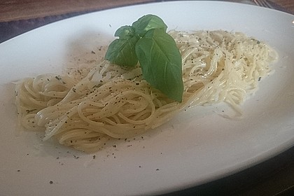 Spaghetti mit Zitronen - Sahne - Soße 6