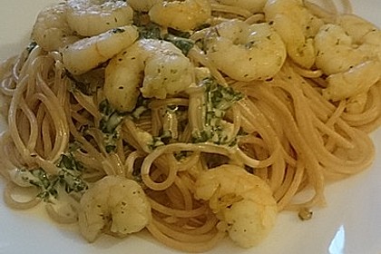 Spaghetti mit Zitronen - Sahne - Soße 8