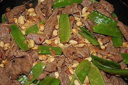 Chinesisches Rinderfilet (scharf) mit buntem Gem&uuml;se und Basmatireis 1