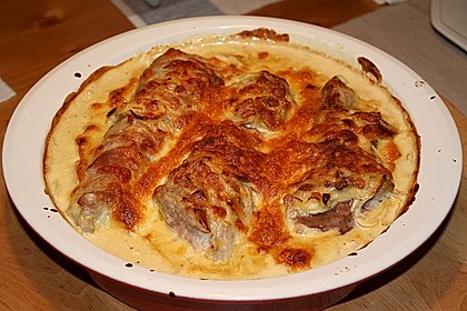 Überbackenes Schweinefilet mit Senf - Sahnekruste 1