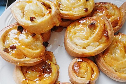 Apfel - Rosinenschnecken 14
