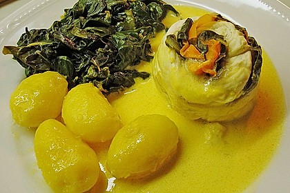 Fischfilet - Röllchen in Estragon - Schaum 14