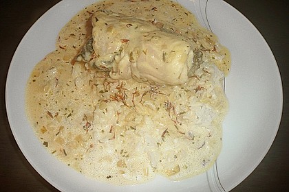 Fischfilet - Röllchen in Estragon - Schaum 16