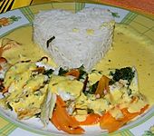 Fischfilet - R&ouml;llchen in Estragon - Schaum (Bild)