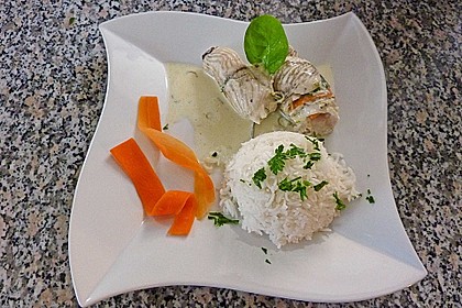 Fischfilet - Röllchen in Estragon - Schaum 9