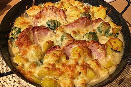 Kasseler - Rosenkohl - Auflauf 2