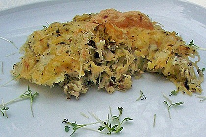 Sauerkrautspeckauflauf mit Eierschnee