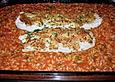 Dorsch R&uuml;ckenfilet mit Waldkr&auml;utersenfkruste auf Tomaten - Gem&uuml;serisotto