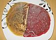 Putenoberkeule mit Sp&auml;tzle und Rotkohl