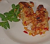 Enchiladas mit H&auml;hnchen und Mais (Bild)