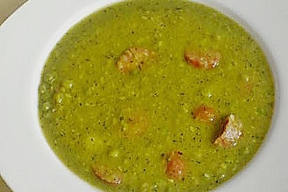 Gr&uuml;ne Erbsensuppe