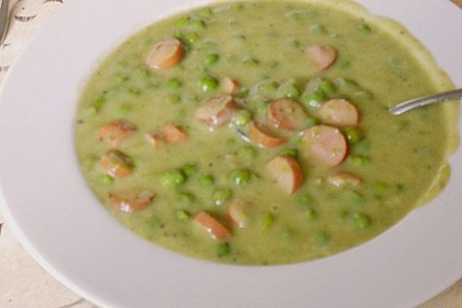 Gr&uuml;ne Erbsensuppe 1