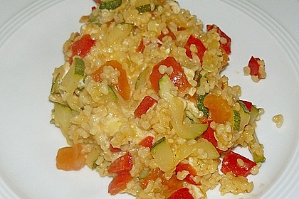 Bulgur - Tomaten - Feta - Pfanne 9