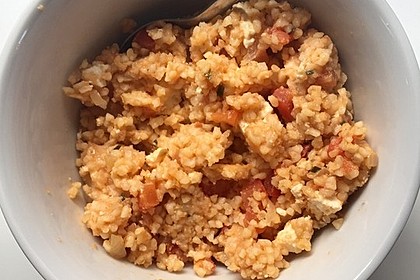 Bulgur - Tomaten - Feta - Pfanne 7