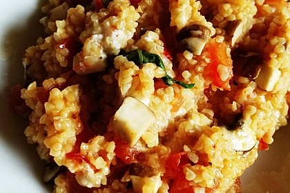Bulgur - Tomaten - Feta - Pfanne 16