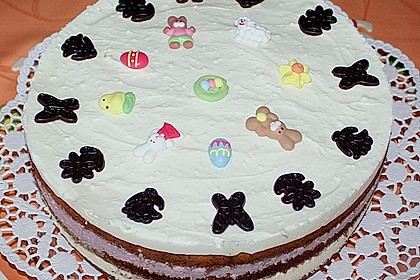2 - farbige K&auml;sesahnetorte 3