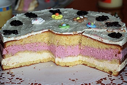2 - farbige K&auml;sesahnetorte 4