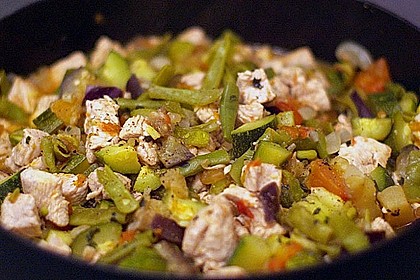 Gem&uuml;se - Puten - Pfanne