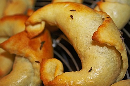 Schinkenhörnchen aus Quarkteig 3