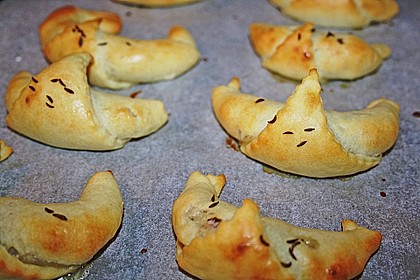 Schinkenhörnchen aus Quarkteig 12