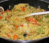 Vegetarische Reispfanne (Bild)