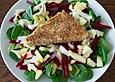 Feldsalat mit Nuss - Feta