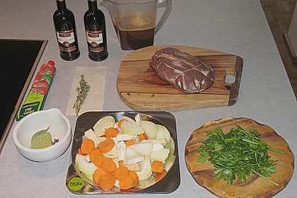 Wildschweinbraten in Steinpilz-Rotwein-Sauce 4