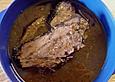 Wildschweinbraten in Steinpilz - Rotwein - Sauce