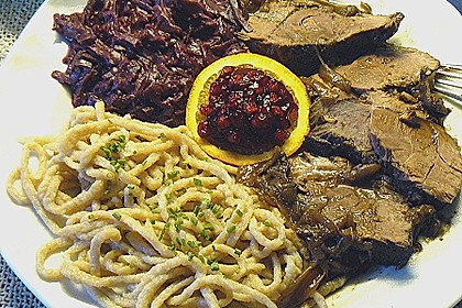 Wildschweinbraten in Steinpilz-Rotwein-Sauce 3