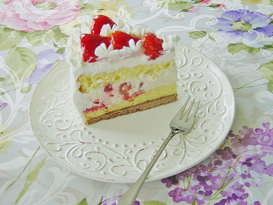 Erdbeer - Vanille - Torte (Rezept mit Bild) von Heddu | Chefkoch.de