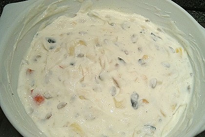 Leichte Quarkspeise mit Fr&uuml;chten und Saaten 2