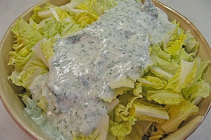 Chinakohlsalat mit s&uuml;&szlig; - saurem Joghurtdressing 1