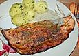 Lachs auf Lauchsauce