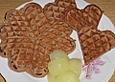 Waffeln mit Marzipan