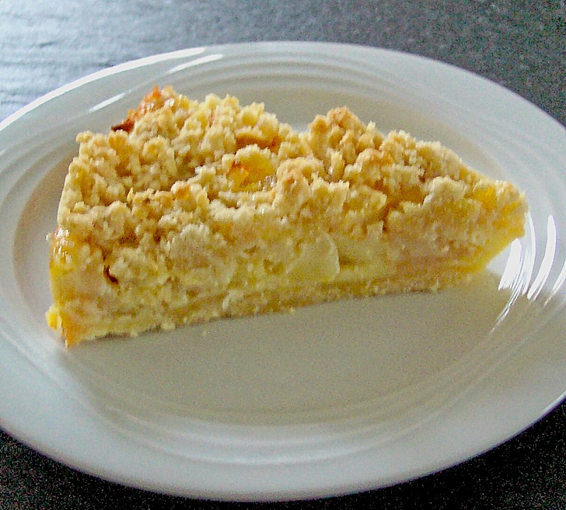 Apfel - Streuselkuchen mit Vanille - Schmand (Rezept mit Bild ...