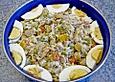Thunfisch - Reis - Salat mit Pute und Ei