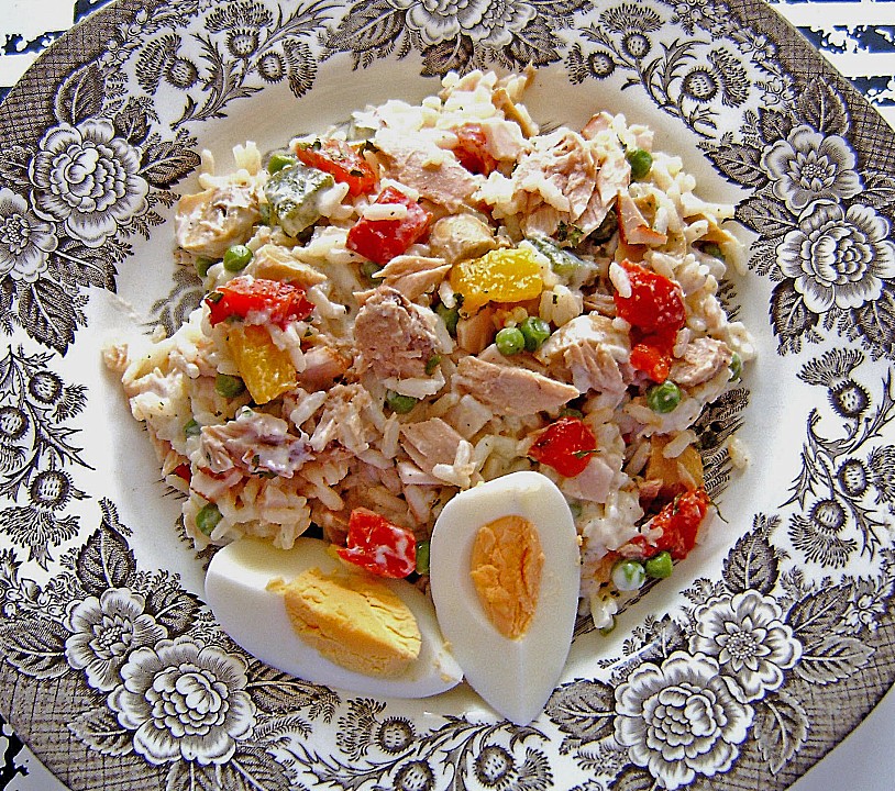 Thunfisch - Reis - Salat mit Pute und Ei (Rezept mit Bild) | Chefkoch.de