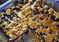 Heidelbeerkuchen mit Marzipanguss