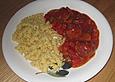 Hackb&auml;llchen in Paprika - Tomaten - Sauce