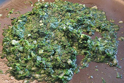 Lachsfilet mit Spinat im Bl&auml;tterteig und Senf - Sahnesauce 1