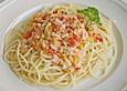 Spaghetti mit Lachssahnesauce