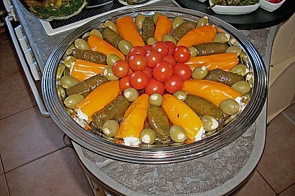 Antipasti - mit Frischkäse gefüllte Paprika 2