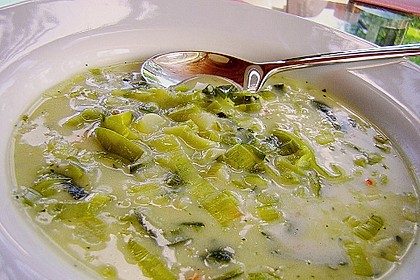 Feine Porreesuppe