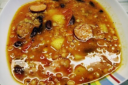 Bohneneintopf mit Cabanossi 17