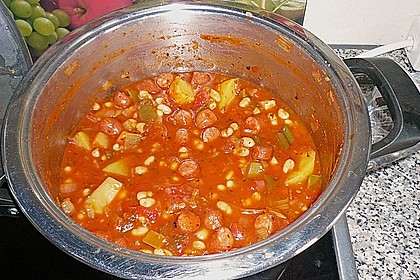 Bohneneintopf mit Cabanossi 16