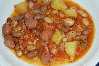 Bohneneintopf mit Cabanossi 15